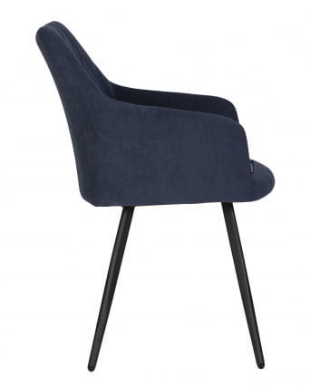 Стул обеденный DOBRIN ROBY велюр Catania Dark Blue_2