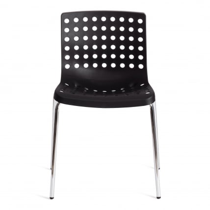 Стул SKALBERG (mod. C-084-A) металл/пластик, 46 х 56 х 79 см, Black (черный) / Chrome (хром)_4