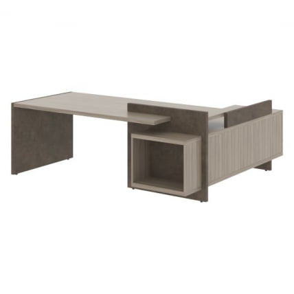 Стол руководителя правый WOOD&STONE СФ-531202 Дрифтвуд Бетон Чикаго темный Стол руководителя правый WOOD&STONE СФ-531202 Дрифтвуд Бетон Чикаго темный_0