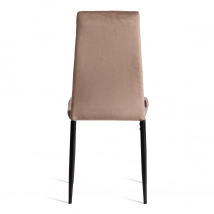 Стул Easy (mod. JSC02-1) металл, флок, 41 х 52 х 96 см, Beige (бежевый) HLR8 / черный_3