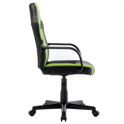 Кресло компьютерное BRABIX Stripe GM-202 экокожа Черный-зеленый_3