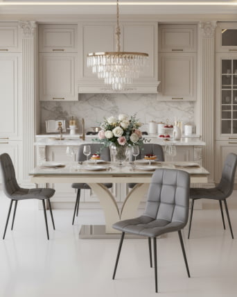 Стул Одди НЕВ экокожа серый / NEW_2