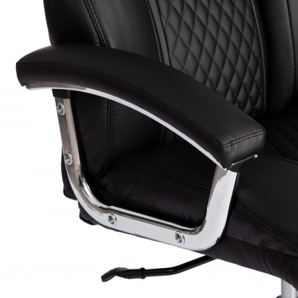 Кресло офисное Труст (макс) кож/зам, черный/черный стеганный/черный, 36-6/36-6/36-6/06 / Trust (max)_11