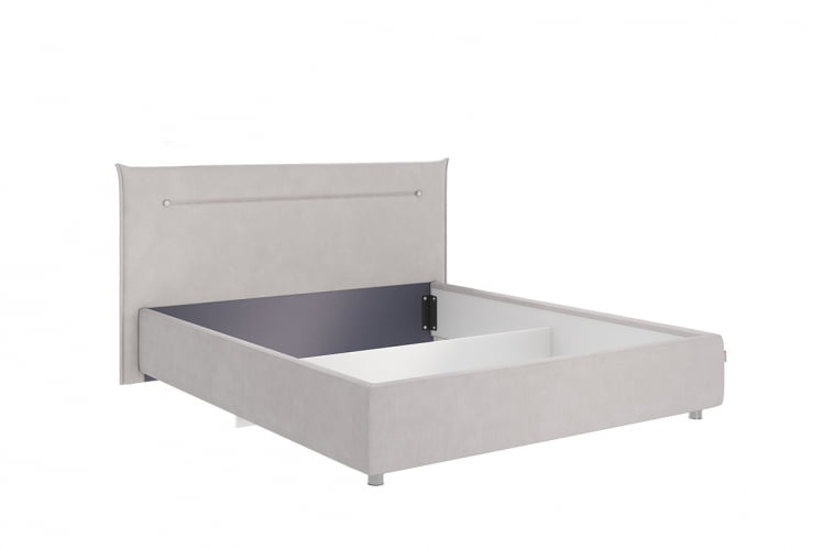 Кровать 1.6 Альба КМ1.6-16 капучино (велюр)_3
