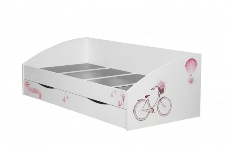 Кровать одинарная Фея-3 симметричная 2000 Белая Париж_2