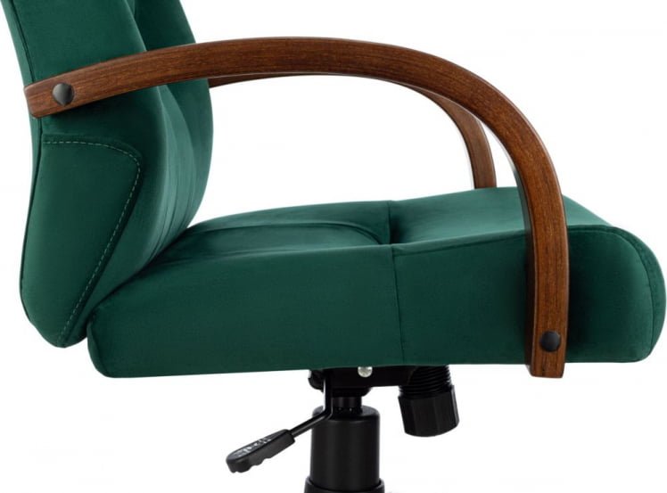 Кресло руководителя Бюрократ T-9928WALNUT Fabric зеленый Italia Green_4