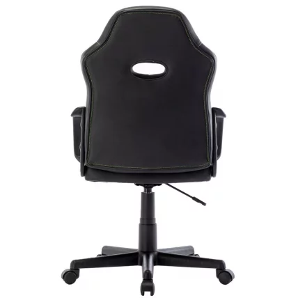Кресло компьютерное BRABIX Stripe GM-202 экокожа Черный-зеленый_5