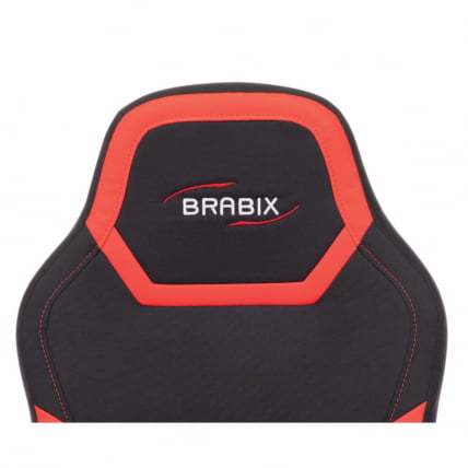 Кресло компьютерное BRABIX Alpha GM-018 Черное/красное_7