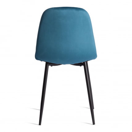 Стул BREEZE (mod. 4724) Велюр/металл , 44 х 53 х 87 см, Dark turquoise (темно-бирюзовый) HLR62 / черный_3