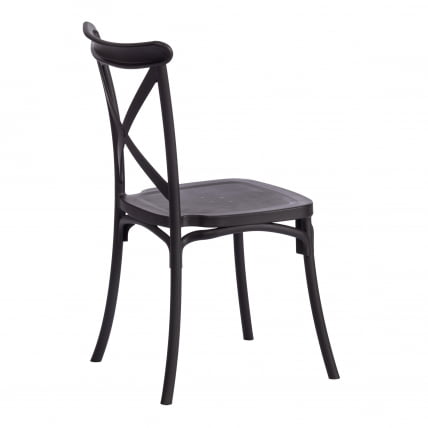 Стул CROSS (mod. PL24) пластик, 48 х 58 х 89 см, Black (черный) 05_2
