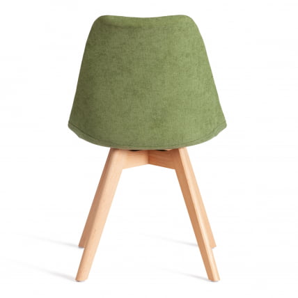 Стул TULIP SOFT (mod. 053V) дерево/пластик/ткань, 49,5 x 54,5 x 84 см, Зеленый (Green) LY1701-7_3