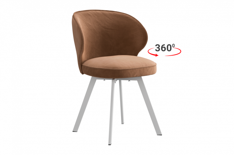 Стул Гудвин Т2П (беж (велюр)/белый)_0