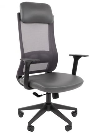 Офисное кресло CHAIRMAN 500 LT экокожа Серый_0