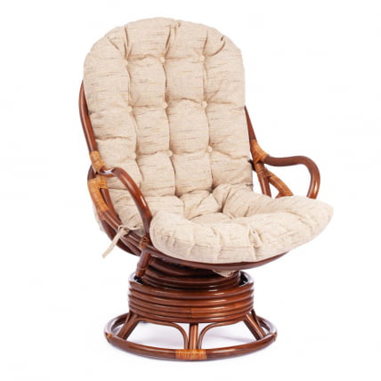 Кресло вращающееся FLORES 5005 /без подушки/ Pecan (орех)_0