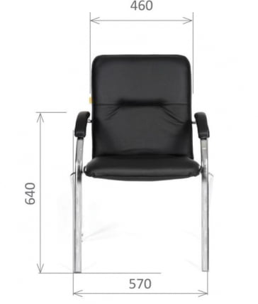 Кресло посетителя CHAIRMAN 850 N Черный_3