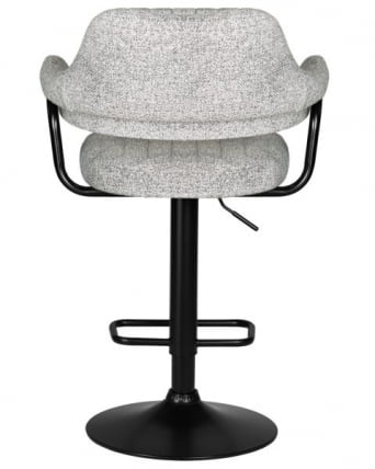 Стул барный ДОБРИН CХАРЛЙ БЛАCК (светло-серый твид (ЛЕО04)) 2 шт / DOBRIN CHARLY BLACK (LEO04))_5