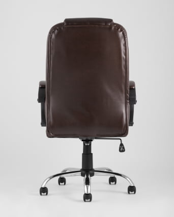 Компьютерное кресло ТопЧаирс Атлант экокожа Коричневое / TopChairs Atlant_4
