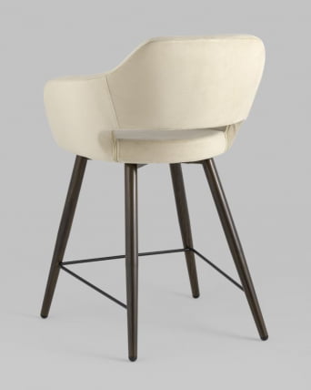 Стул полубарный Саймон (ПБ) велюр Бежевый_3