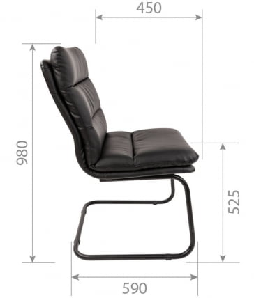 Офисное кресло Chairman 919V Черный_5