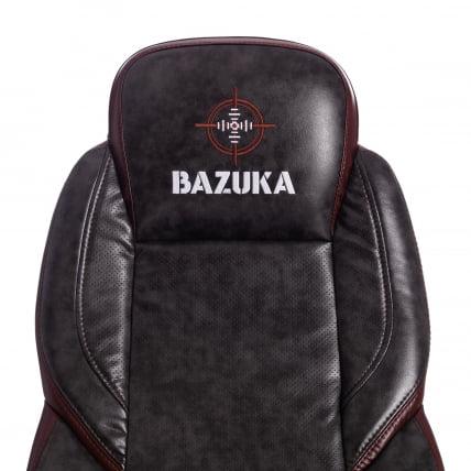 Кресло BAZUKA кож/зам, серый/коричневый, 2TONE/2TONE перф/2TONE_6