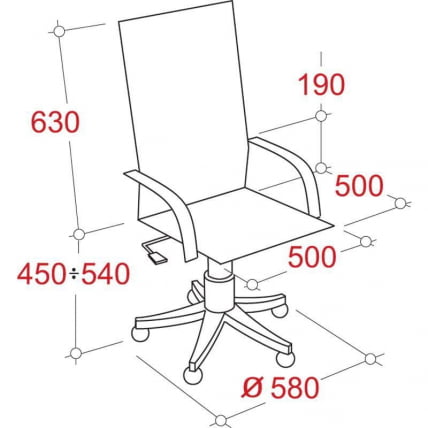 Кресло руководителя EСhair-509 TPU 338539 Бежевое_2