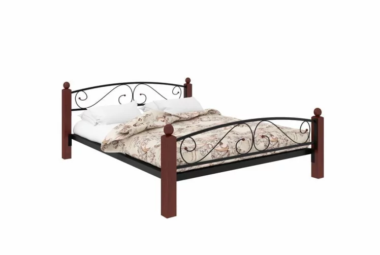 Кровать Вероника Lux plus 1200х2000 Синяя_0