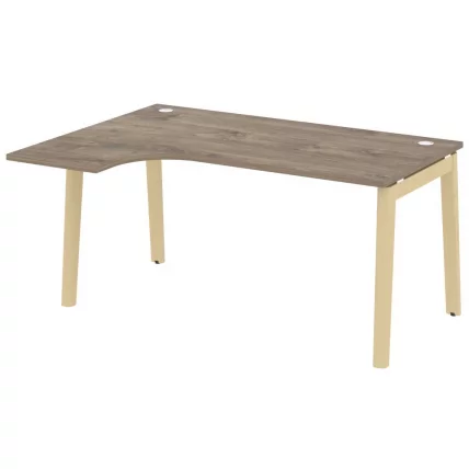 Стол эргономичный левый ONIX WOOD OW.SA-4(L) Тиквуд Темный/Светлый_0