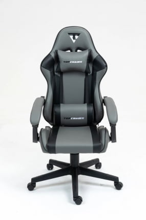 Кресло спортивное ТопЧаирс Коммандер серо-черный / TopChairs Commander_1