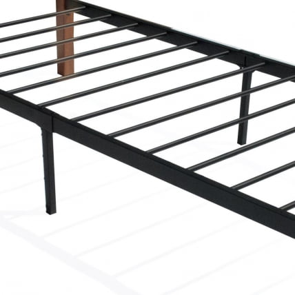 Кровать AT-915 дерево гевея/металл, 90*200 см (Single bed), красный дуб/черный Кровать AT-915 дерево гевея/металл, 90*200 см (Single bed), красный дуб/черный_1