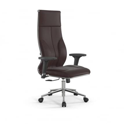 Кресло руководителя Мetta L 1m 46/2D Infinity Easy Clean (MPES) Комплект 7 Темно-коричневое_0