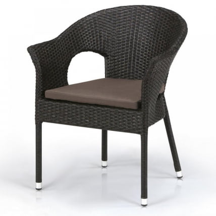 Плетеное кресло из искусственного ротанга Y97B-W53 Brown Плетеное кресло из искусственного ротанга Y97B-W53 Brown_0