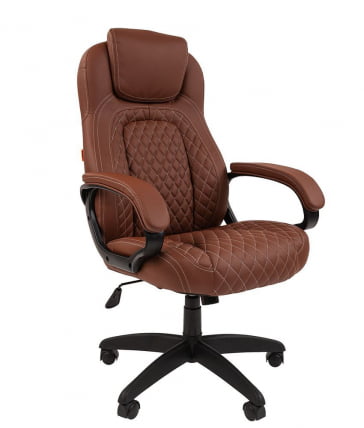 Кресло для руководителя CХАИРМАН 432 экокожа Коричневый / CHAIRMAN_0