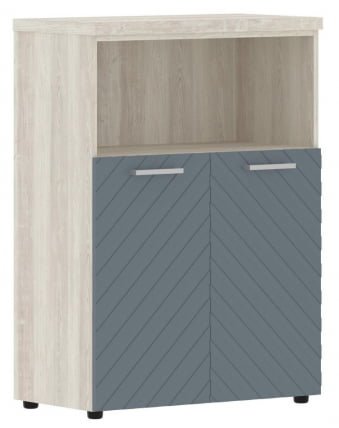 Шкаф с глухими малыми дверьми и топом Torr LUX TLMC 85.3 Сосна Эдмонд Серо-голубой_0