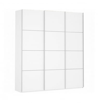 Шкаф-купе трехдверный Прайм 2100 ДСП/ДСП/ДСП Белый снег_0