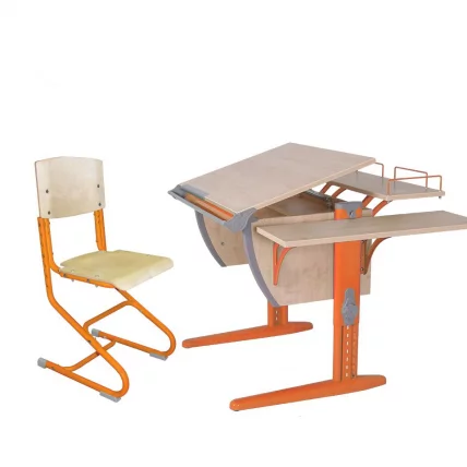 Парта трансформер Деми СУТ.14-02 + СУТ.01-01 оранж_0