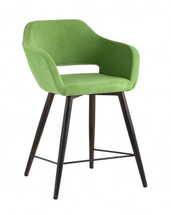 Стул полубарный Саймон ПЛ велюр Травяной_0