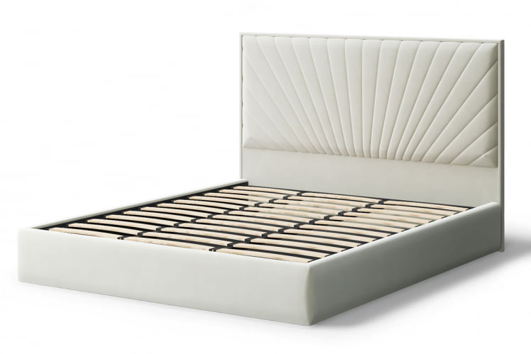 Кровать Леона, 2000 * 1400 мм, серо-белый_1