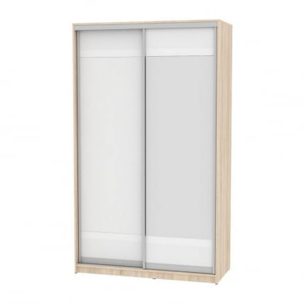 Шкаф-купе B-220х135х60-1(ДСС-Белый-D9D10)_0