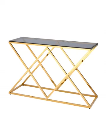 Консоль ИНСИГНИЯ 120x40 Золото стекло smoke Консоль ИНСИГНИЯ 120x40 Золото стекло smoke_0