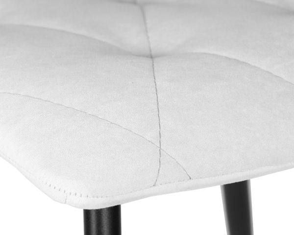 Стул обеденный ДОБРИН CХИЛЛЙ РОМБО (Светло-серый Симпле 29, основание черный) 4 шт / DOBRIN CHILLY ROMBO Simple_7