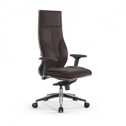Кресло руководителя Мetta L 1m 46/4D Infinity Easy Clean (MPES) Комплект 2 Темно-коричневое_0