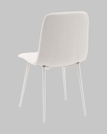 Стул Одди НЕВ экокожа белый белые ножки / NEW_6