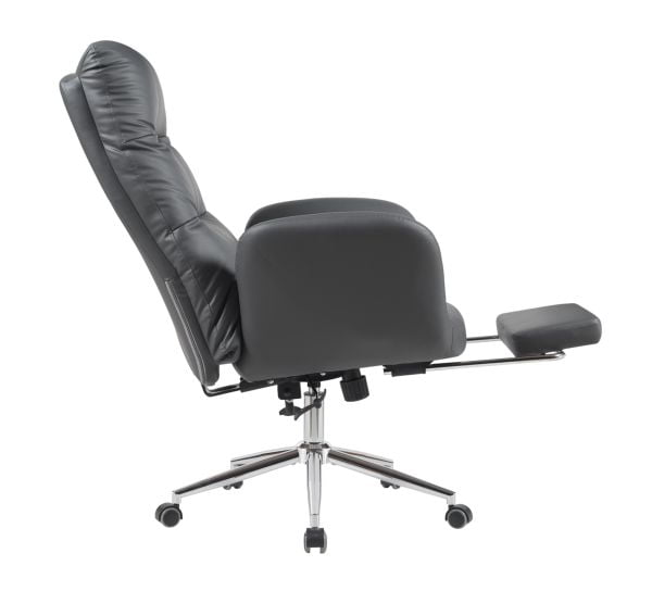 Кресло руководителя ТопЧаирс Солид с оттоманкой серый / TopChairs Solid_3