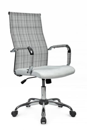 Кресло Art RCH 6017H Серо-белый_0