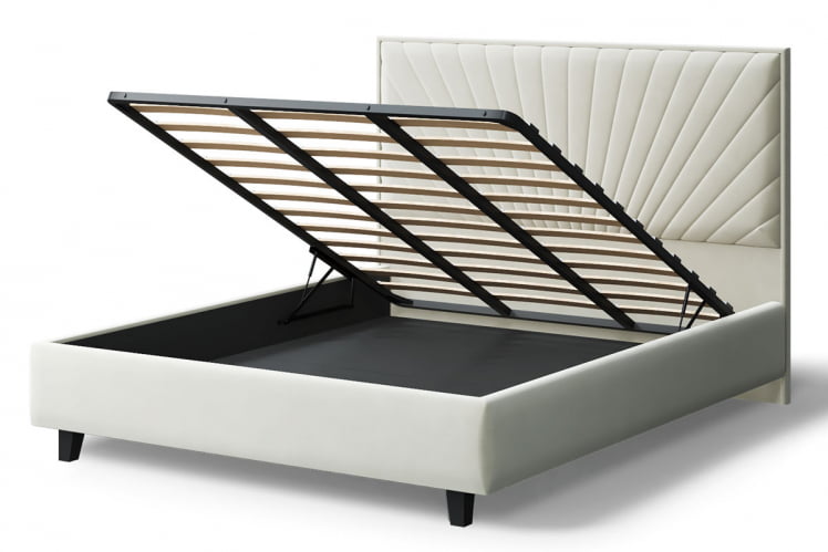 Кровать Леона, 2000 кс 1400 мм, серо-белый / x_3