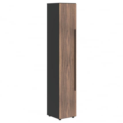 Шкаф-колонка с глухой дверью (левый) VELION VENEER VRHCS 40.1 L Американский орех Яшма черная_0