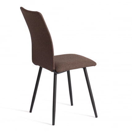Стул обеденный La Rousse NEW, ткань рогожка, коричневый/черный, 3М7-147, 45x55x93 см_2
