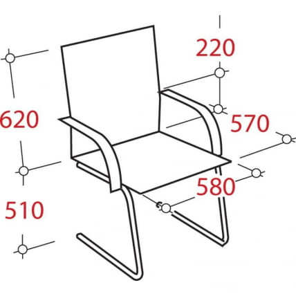 Конференц-кресло EChair-515 VR Черное_1