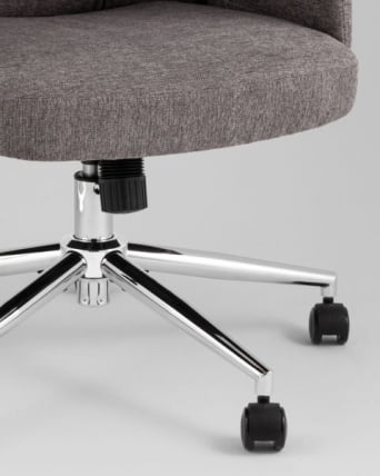 Кресло офисное ТопЧаирс Неома темно-серый ткань / TopChairs Neoma_7