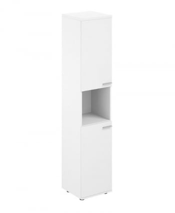 Шкаф высокий левый с нишей Sigma SG.866.WH.WH.WH.L Белый_0